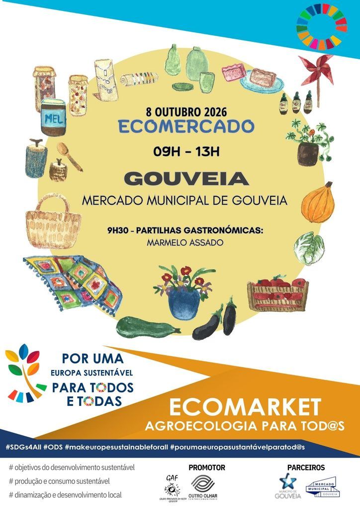 Ecomercado | 8 de outubro | 9h00 | Mercado Municipal de Gouveia
