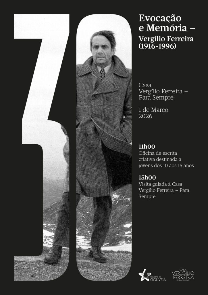 Município de Gouveia assinala 30 anos da morte de Vergílio Ferreira com iniciativa dedicada à memória e à escrita