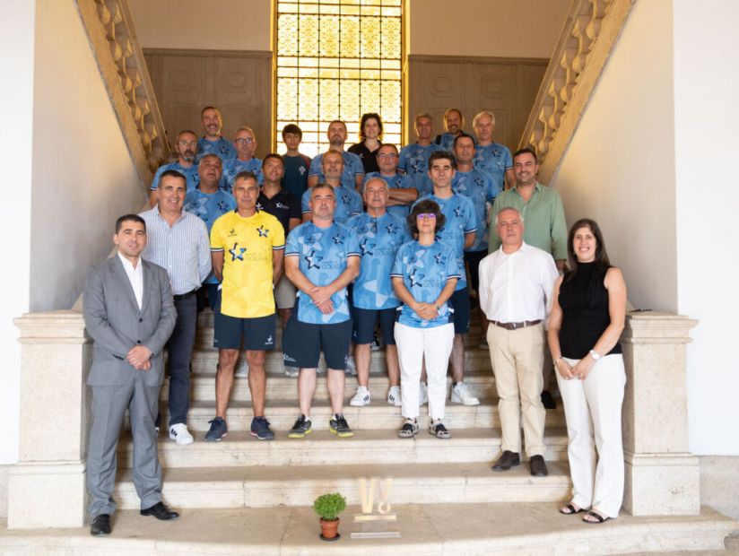 Receção nos Paços do Concelho aos Campeões Nacionais de Walking Football