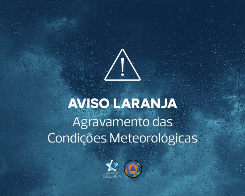 AVISO | Condições Meteorológicas adversas a partir de hoje &#8211; Aviso Laranja