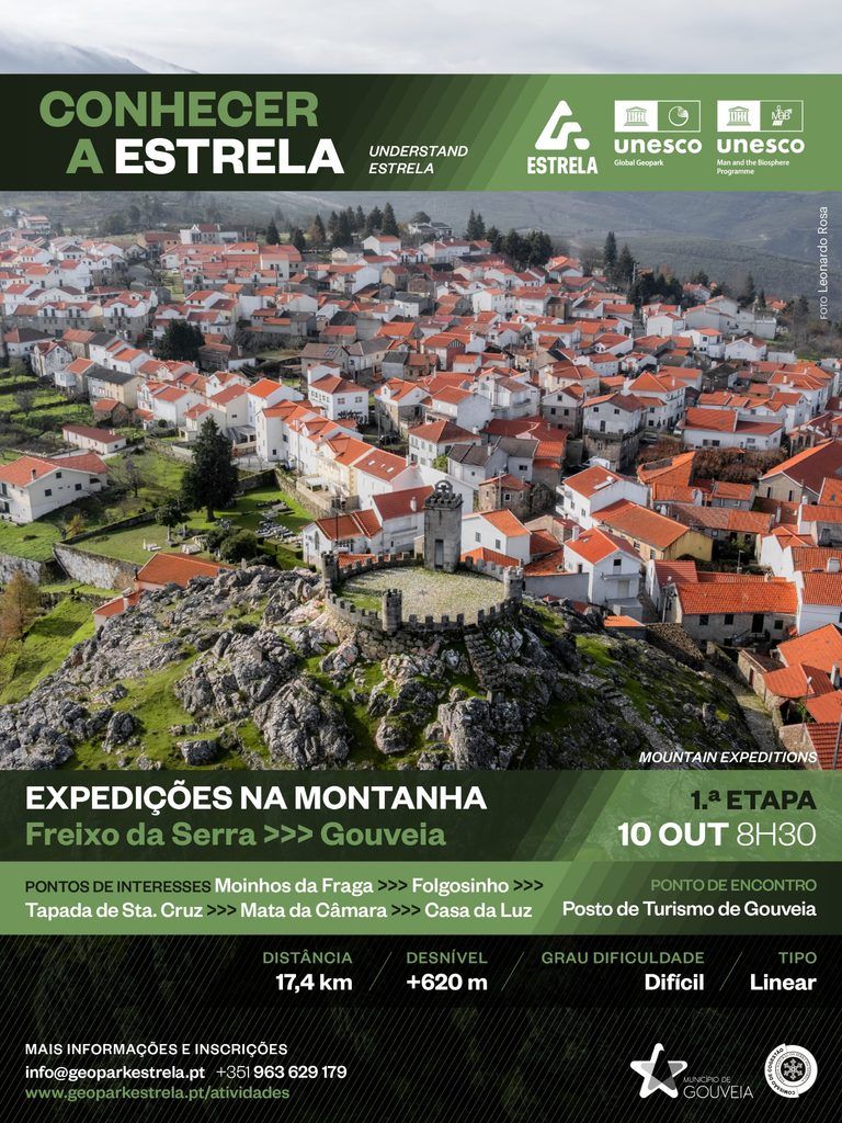 Conhecer a Estrela – Expedições na Montanha dinamizadas pelo Estrela Geopark, nos dias 10 e 11 de outubro