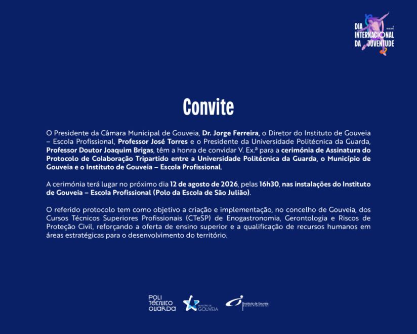 Gouveia reforça a oferta de formação superior com assinatura de Protocolo de Colaboração