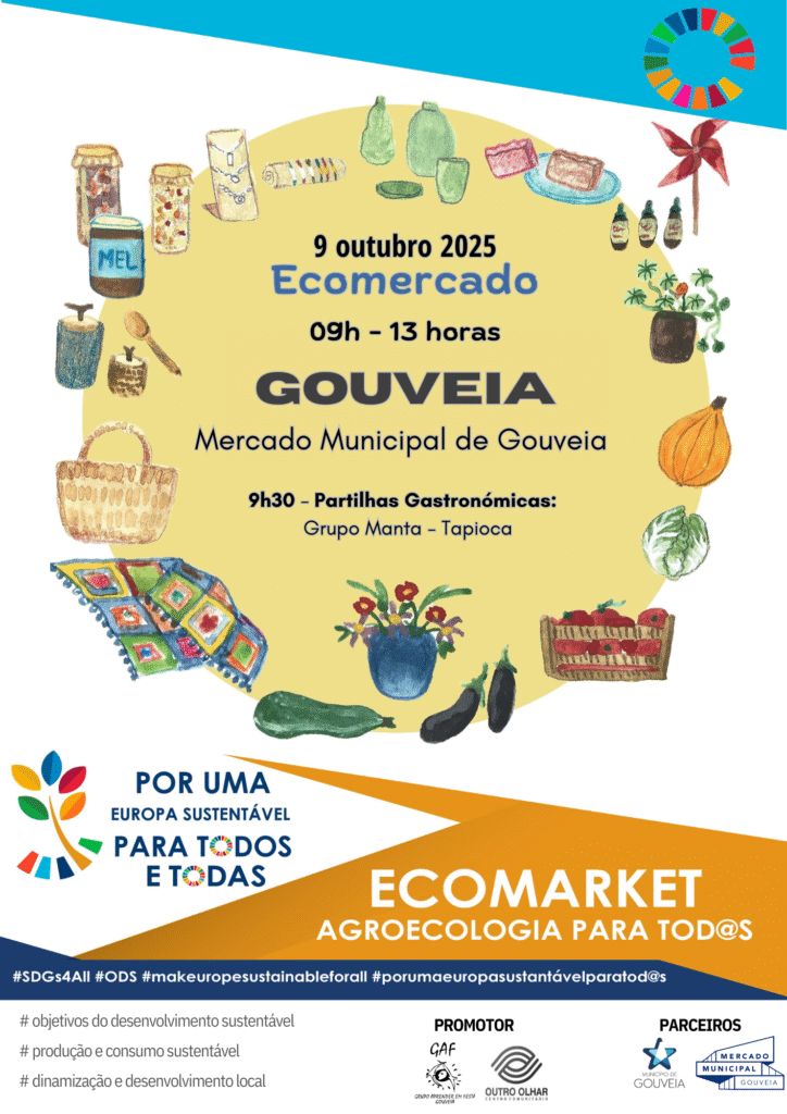 Ecomercado | 09 de outubro | 09h00 | Mercado Municipal de Gouveia