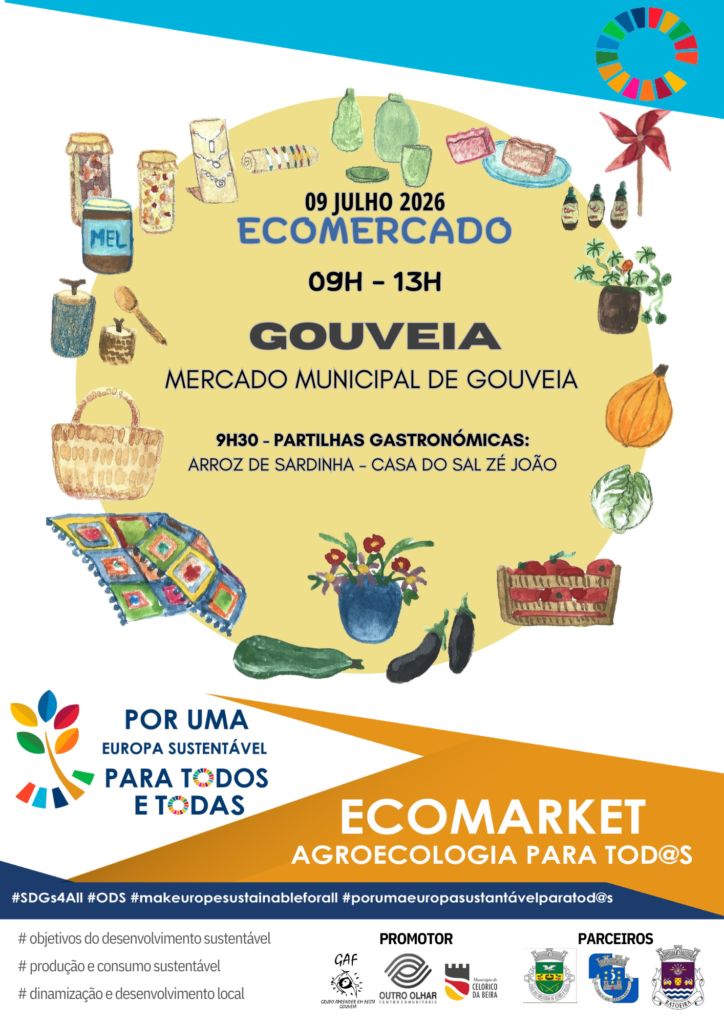 Ecomercado decorre hoje no Mercado Municipal de Gouveia
