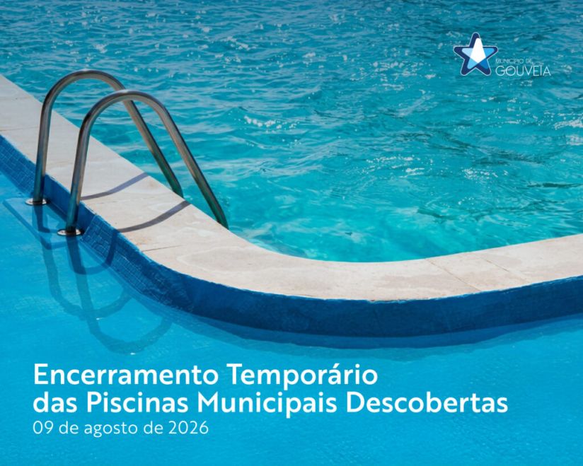 Encerramento Temporário das Piscinas Municipais Descobertas: 9 de agosto de 2026