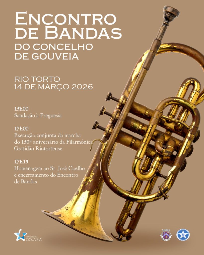 Encontro de Bandas do Concelho de Gouveia decorre no dia 15 de março, em Rio Torto