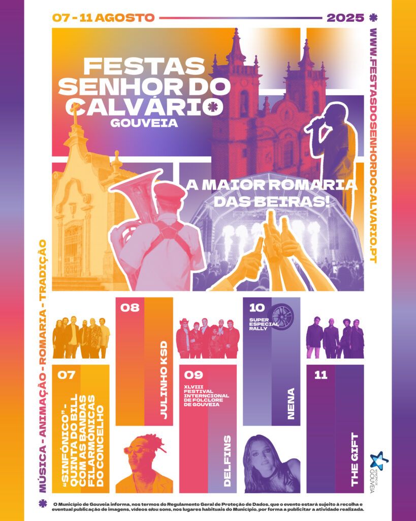 Festas do Senhor do Calvário 2025 recebem Quinta do Bill, Julinho KSD, Delfins, Nena e The Gift