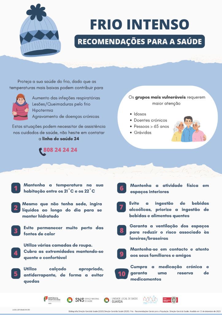 Aviso | Frio intenso