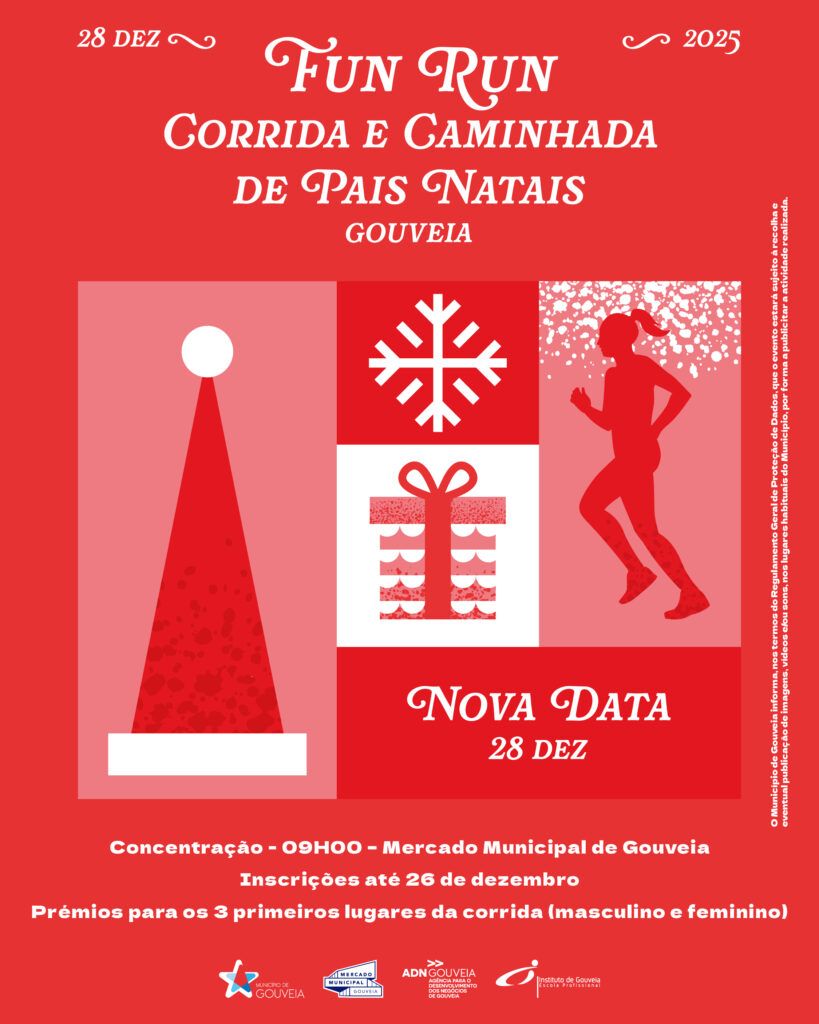 2.ª edição da Fun Run – Corrida e Caminhada de Pais Natais no dia 28 de dezembro