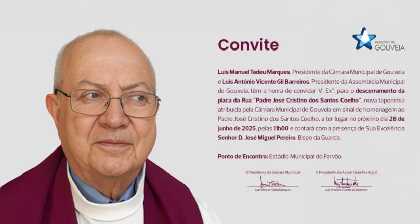 Munícipio de Gouveia presta homenagem ao Padre José Cristino Coelho