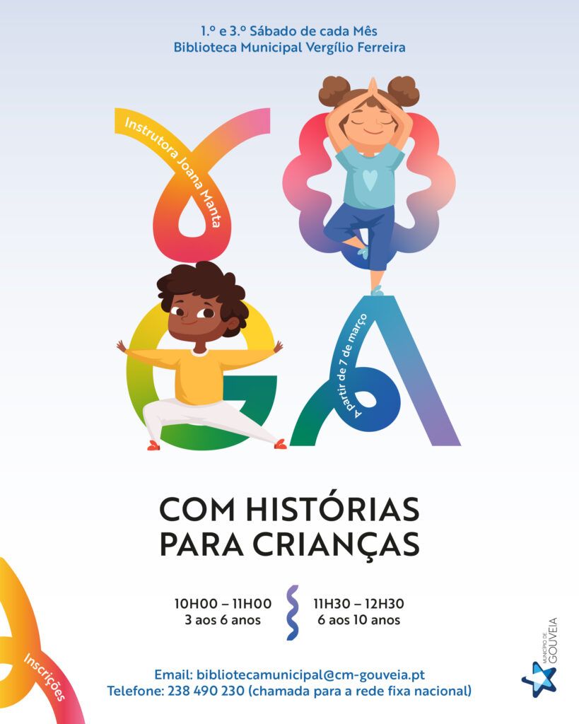 Biblioteca Municipal Vergílio Ferreira promove sessões de Yoga com histórias para crianças