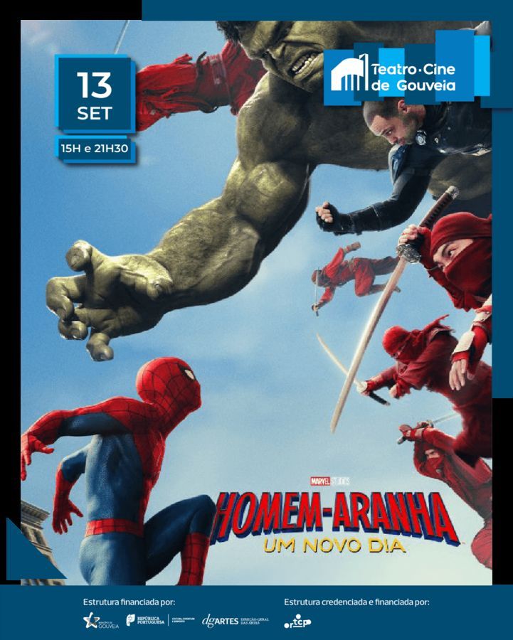 /// CINEMA: Homem-Aranha: Um Novo Dia | 13 de setembro | 15h00 e 21h30 | 3,70 | M/12